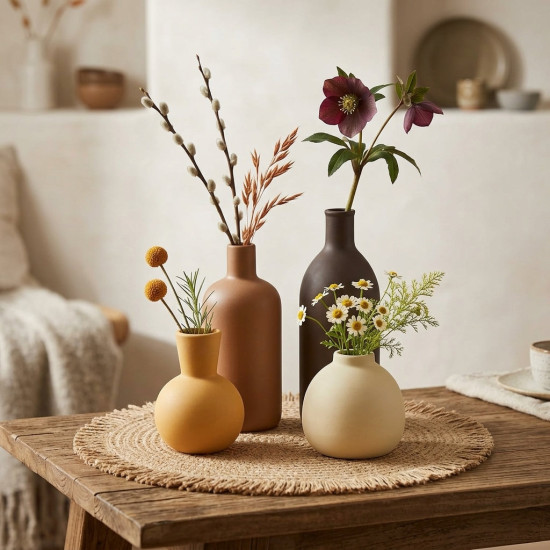 Porcelain Vase Set 5 Pcs